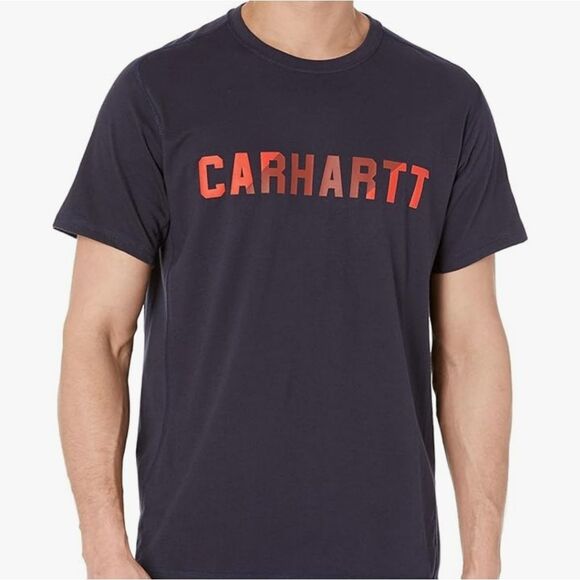 Carhartt Force Relaxed Fit Midweight S/S Block Logo Graphic T-shirt - Picture 1 of 7